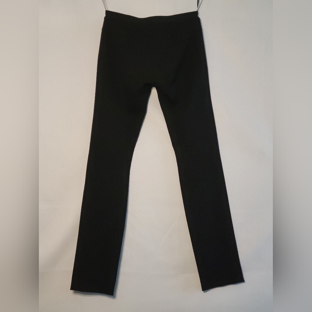 Derek Lam Slim Fit Virgin Wool Blend Black Trouser Pants - Picture 3 of 8